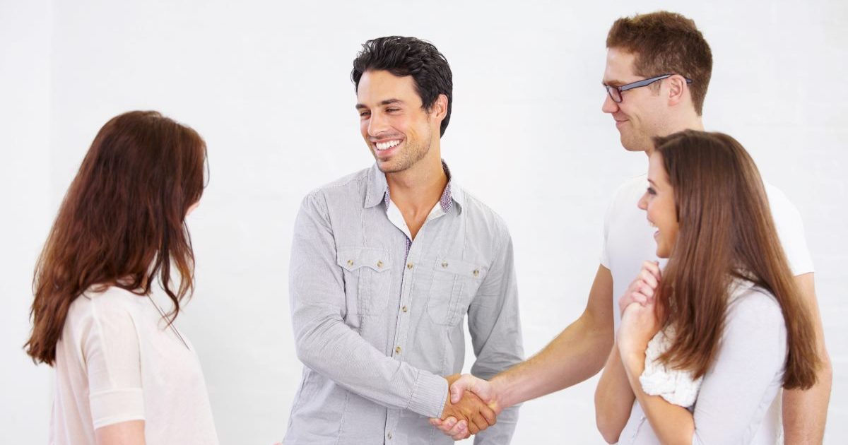 people during onboarding session